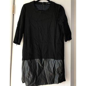 The Kooples Crepe and Leather Dress Eleanor Calder